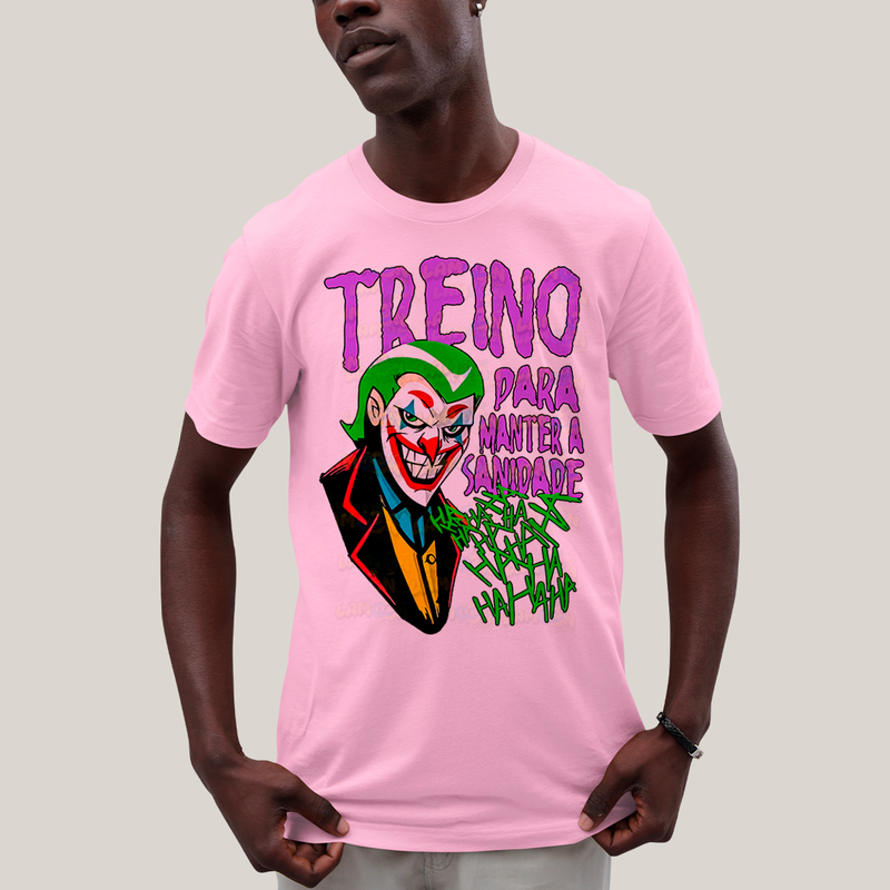 Camiseta Algodão Unissex T shirt- Treino Para Manter a Sanidade Coringa DC batman