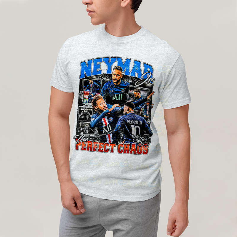 Camiseta Algodão Unissex T shirt Graphic Tee Neymar Perfect Chaos