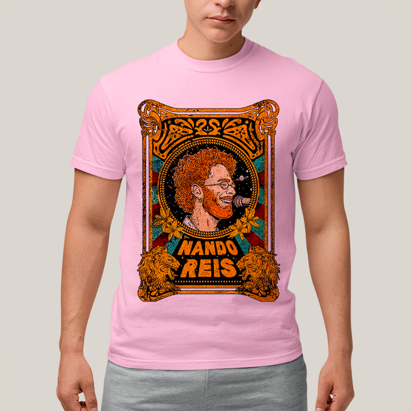 Camiseta Algodão Unissex T shirt - Nando Reis Cantor