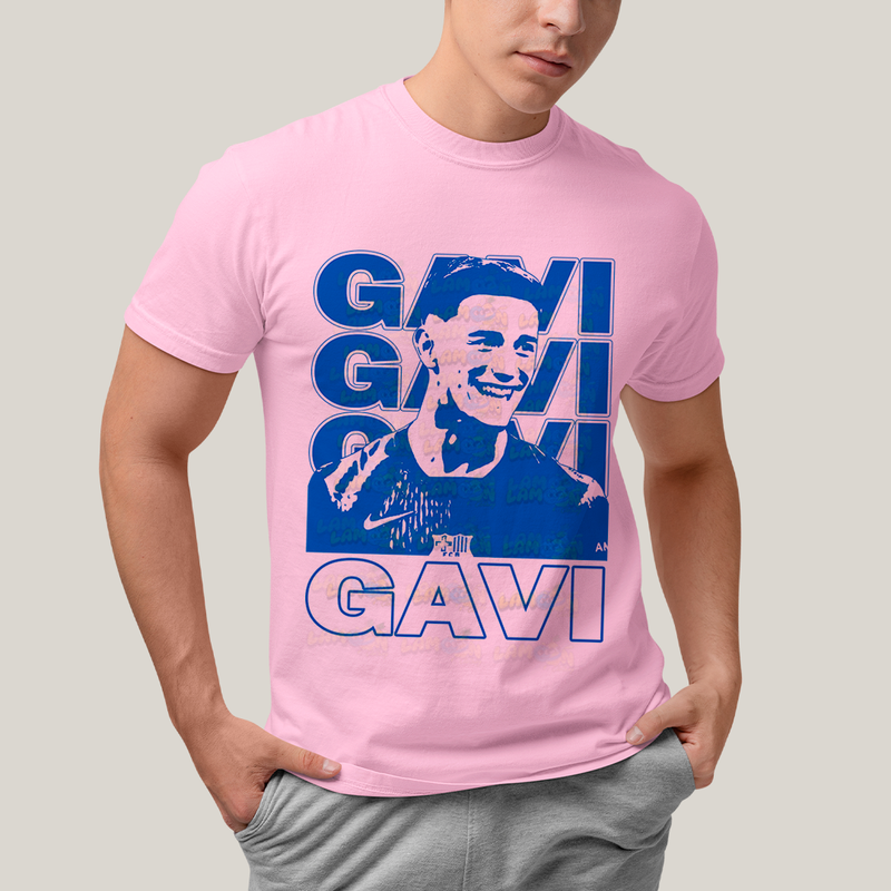 Camiseta Algodão Unissex T shirt - Gavi Barcelona