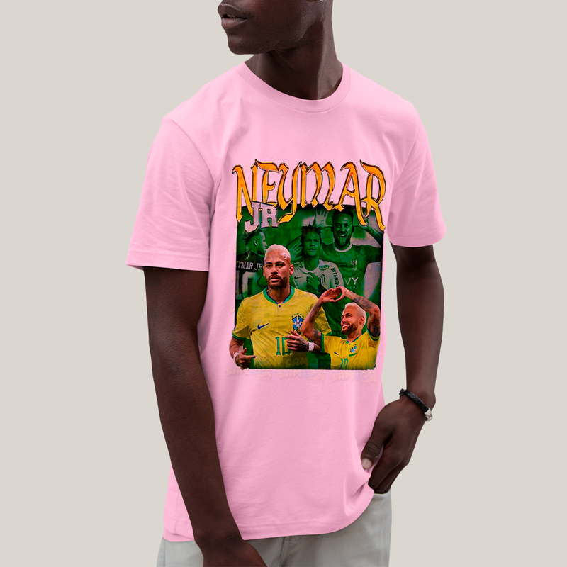 Camiseta Algodão Unissex T shirt GraphicTee Neymar Jr jogador de futebol