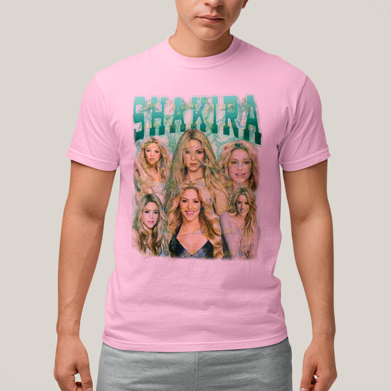 Camiseta Algodão Unissex Tshirt Graphic Tee Shakira Verde