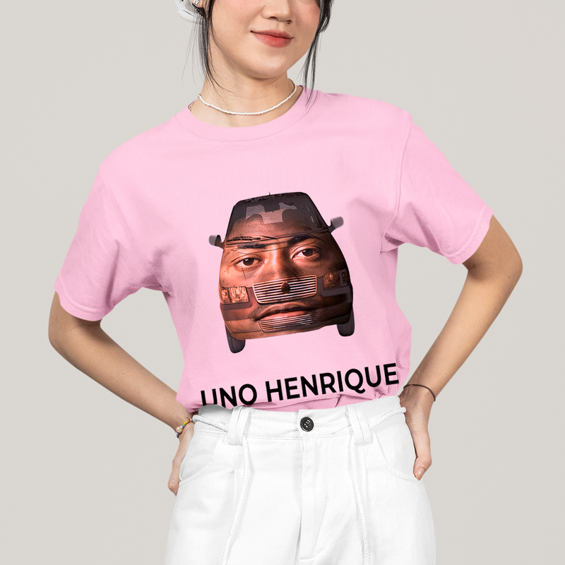 Camiseta Algodão Unissex T shirt - Uno Henrique Meme