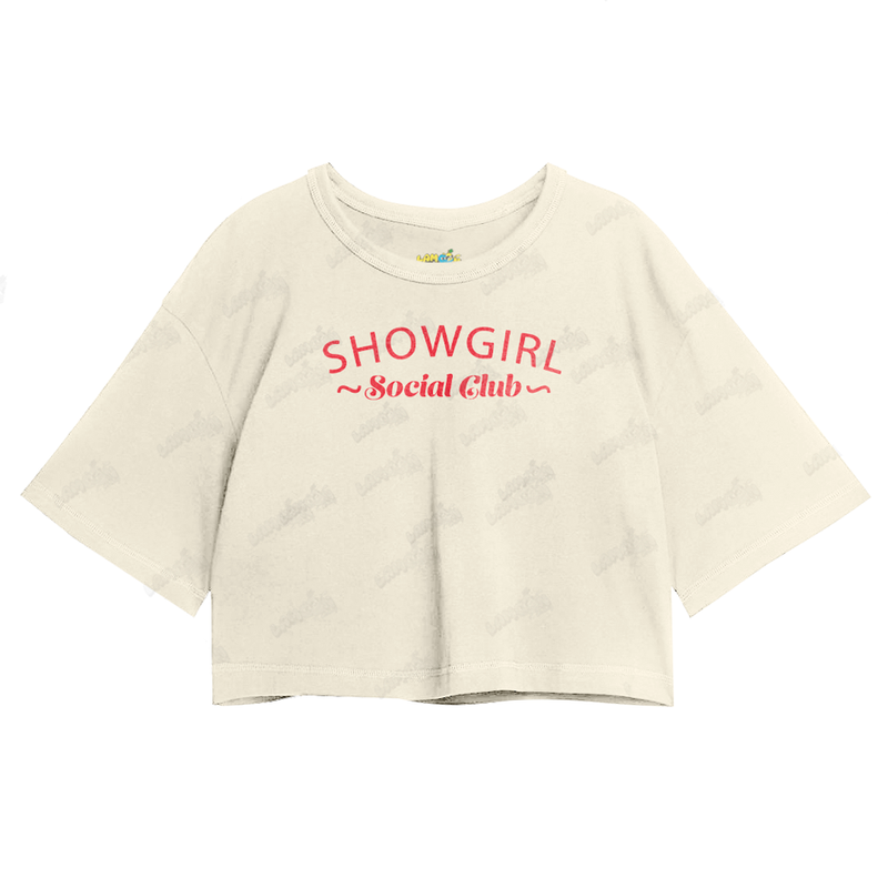 Cropped Oversized Algodão Taylor Swift Showgirl Social Club