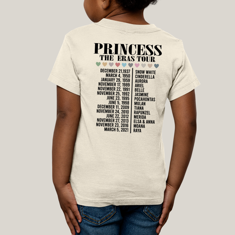 Camiseta Infantil Algodão Unissex T shirt Lilo & Stitch Princess The Eras Tour FC