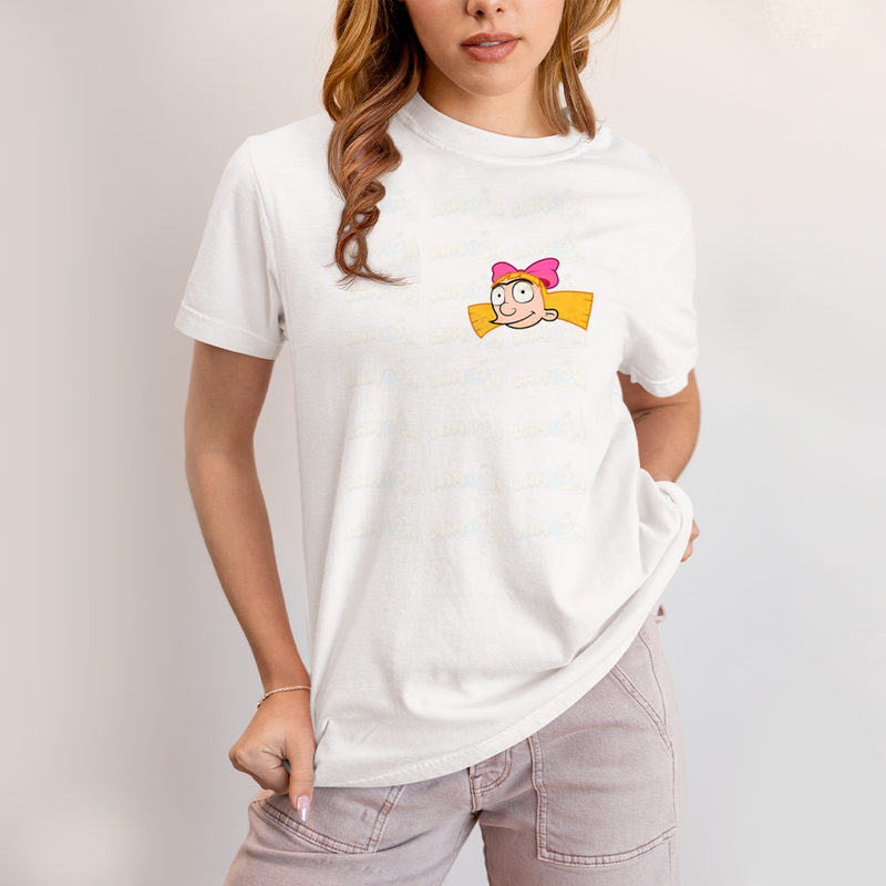 Camiseta Estampada Unissex Arnold e Helga BFF ou casal FC