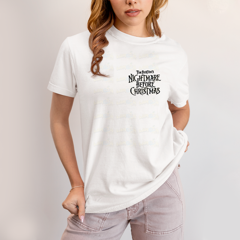 Camiseta Estampada Unissex Jack Skellington e Sally Girl BFF ou casal FC