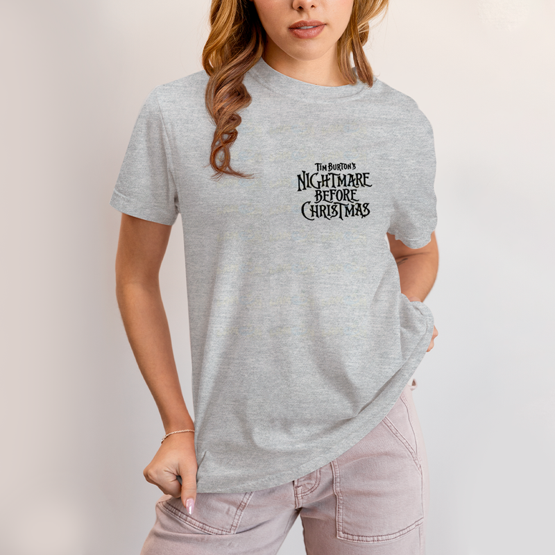 Camiseta Estampada Unissex Jack Skellington e Sally Girl BFF ou casal FC