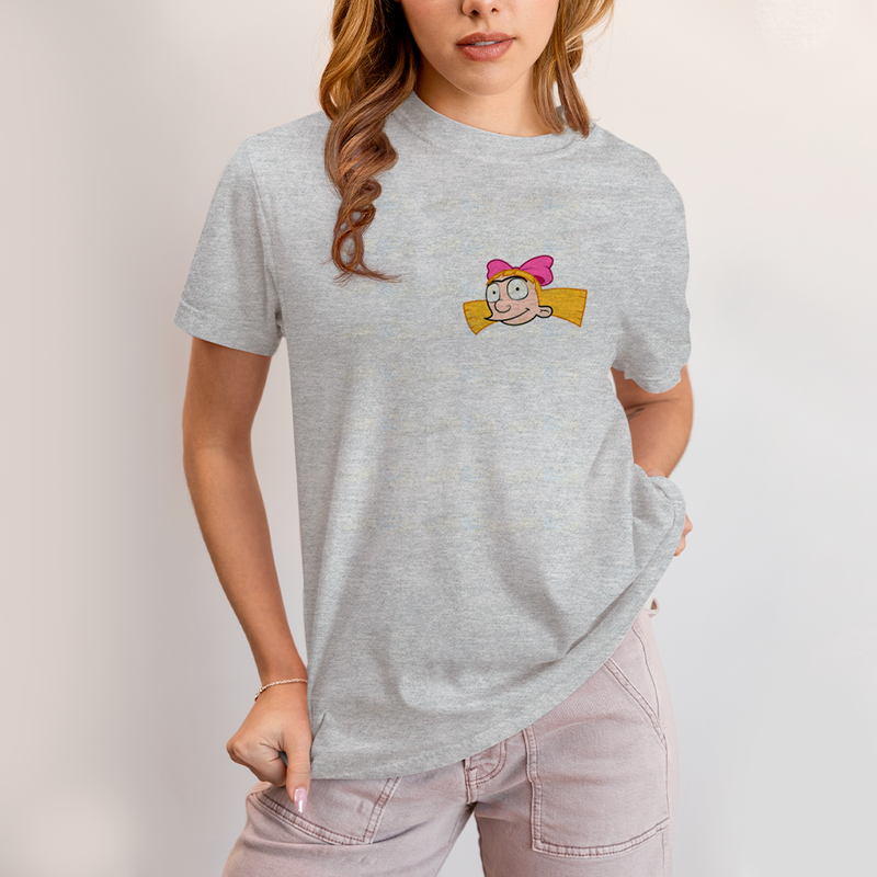 Camiseta Estampada Unissex Arnold e Helga BFF ou casal FC