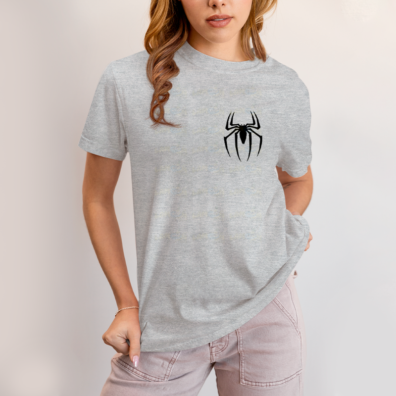 Camiseta Estampada Unissex Spider Boy e Spider Girl BFF ou casal FC