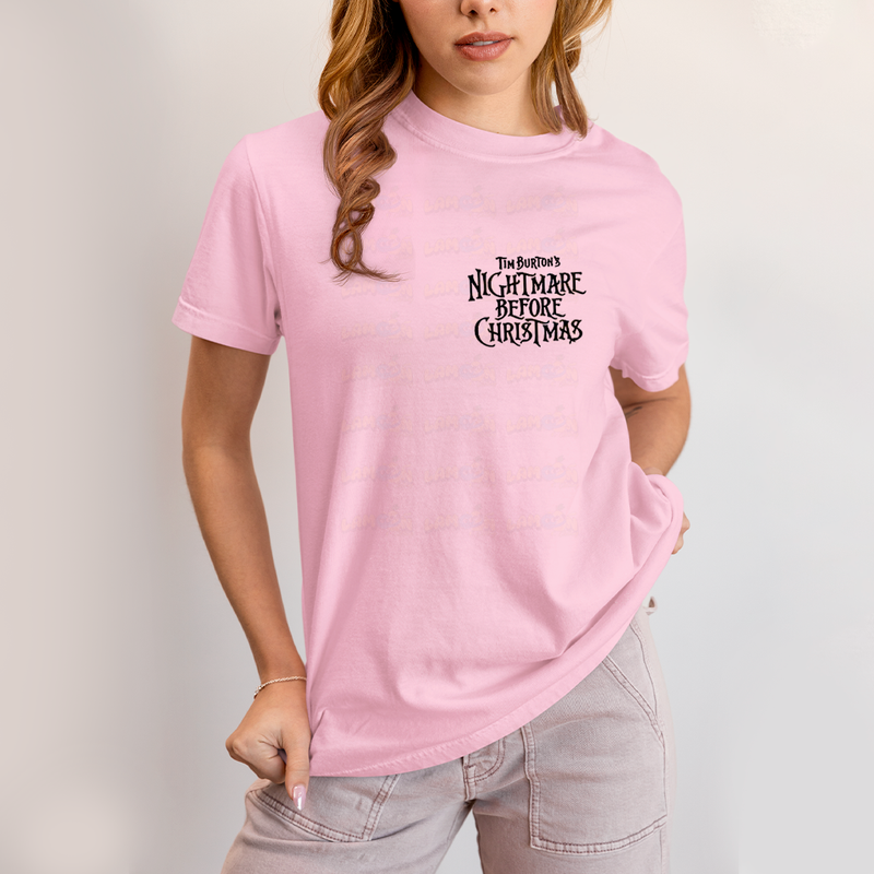 Camiseta Estampada Unissex Jack Skellington e Sally Girl BFF ou casal FC