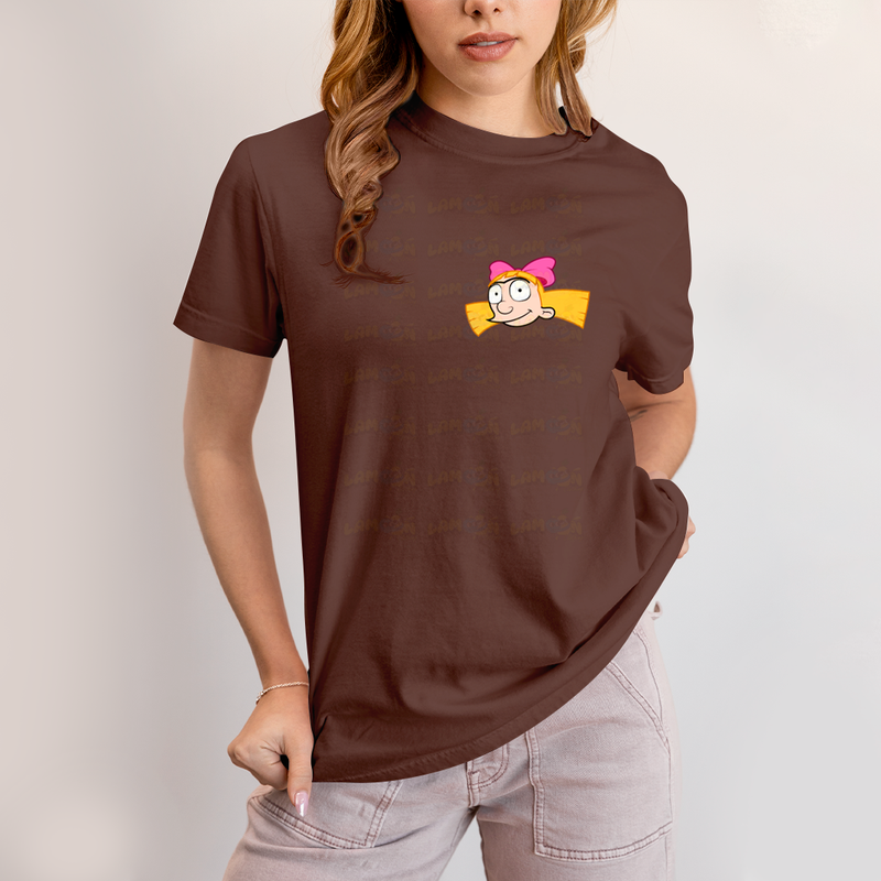 Camiseta Estampada Unissex Arnold e Helga BFF ou casal FC