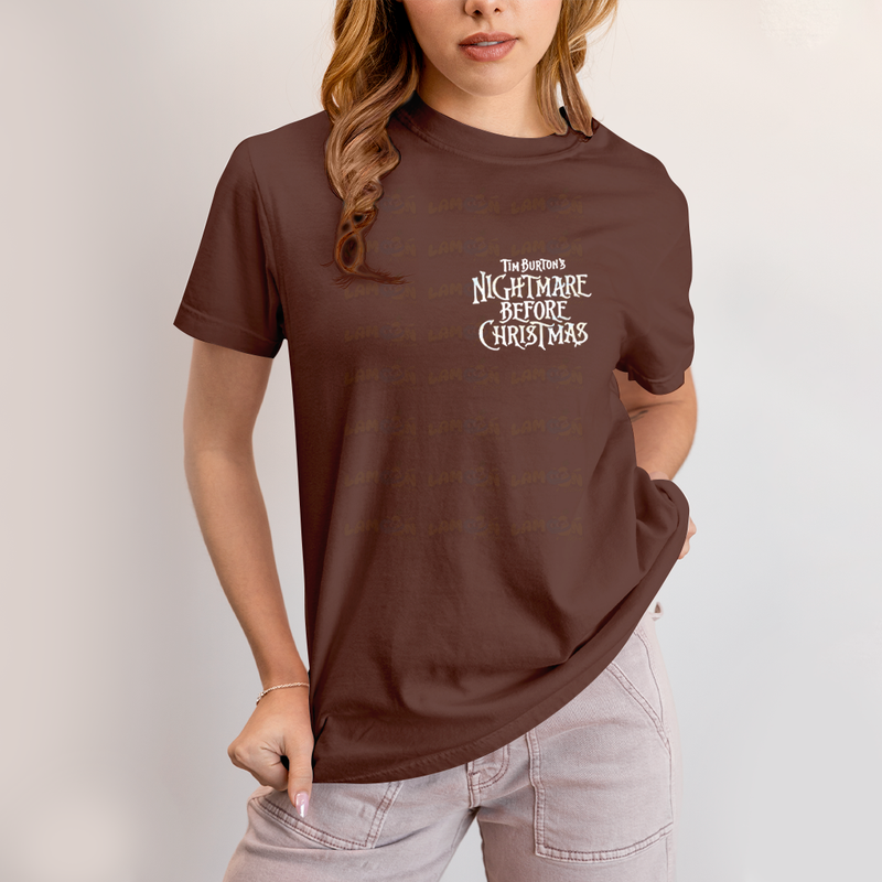 Camiseta Estampada Unissex Jack Skellington e Sally Girl BFF ou casal FC