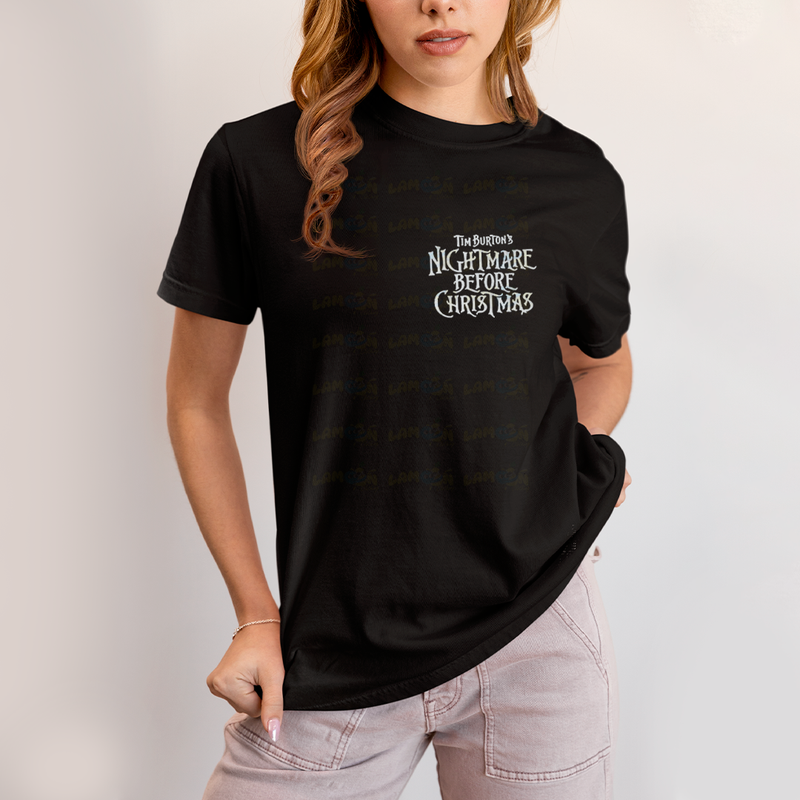 Camiseta Estampada Unissex Jack Skellington e Sally Girl BFF ou casal FC