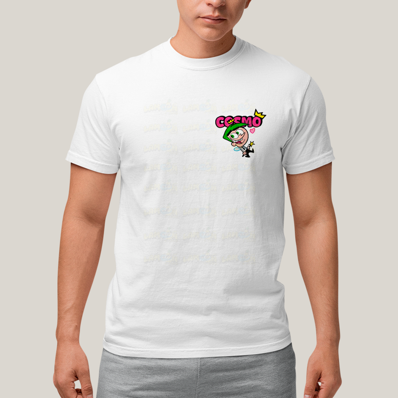 Camiseta Estampada Unissex Cosmo e Wanda BFF ou casal FC