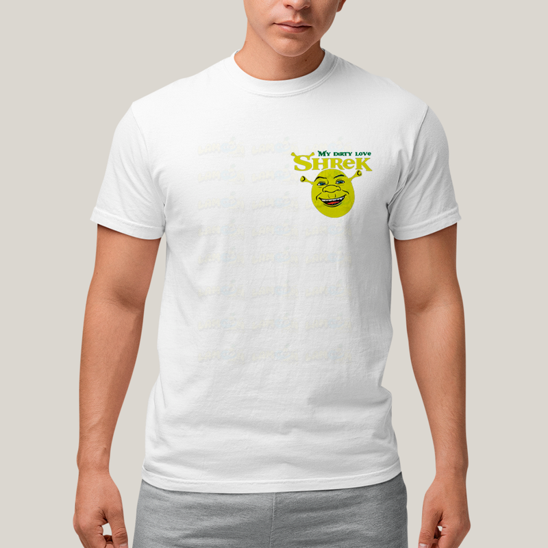 Camiseta Estampada Unissex Shrek e Fiona BFF ou casal FC
