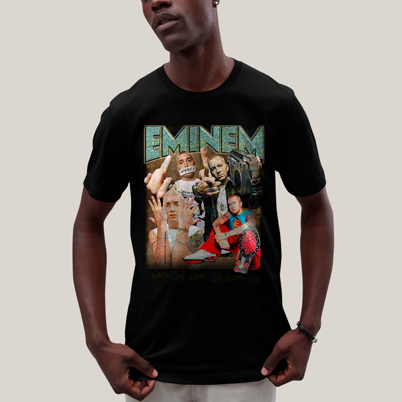 Camiseta Algodão Unissex T shirt - cantor Eminem rap hip hop