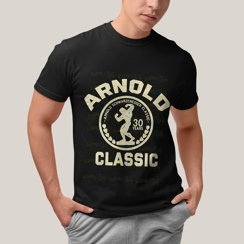Camiseta Algodão Unissex T shirt Arnold Schwarzenegger classic 30 years