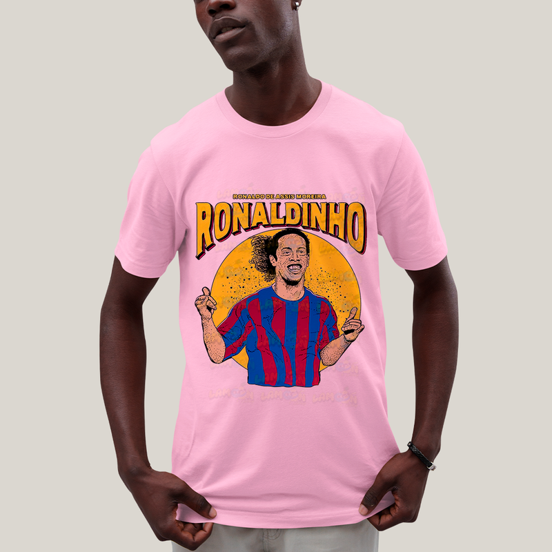 Camiseta Algodão Unissex T shirt Ronaldinho de Assis Moreira