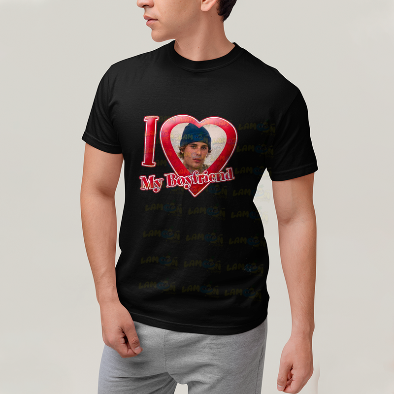 Camiseta Algodão Unissex T shirt Justin Bieber I Love my Boyfriend