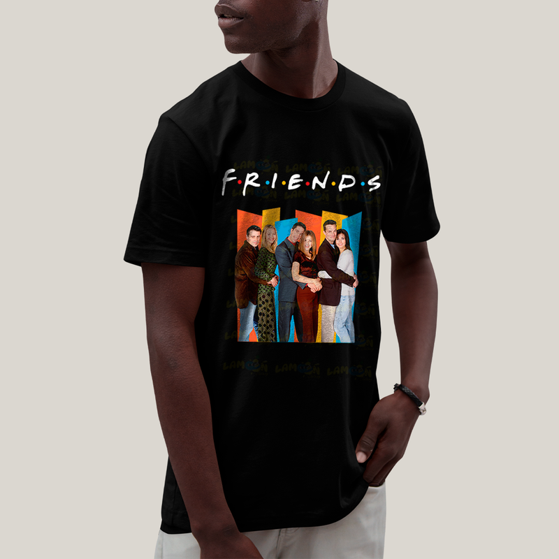Camiseta Algodão Unissex T shirt - Friends Série colorido