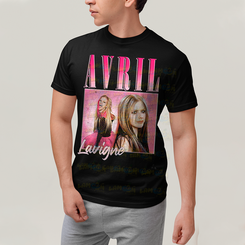 Camiseta Algodão Unissex T shirt - Avril Lavigne Pink