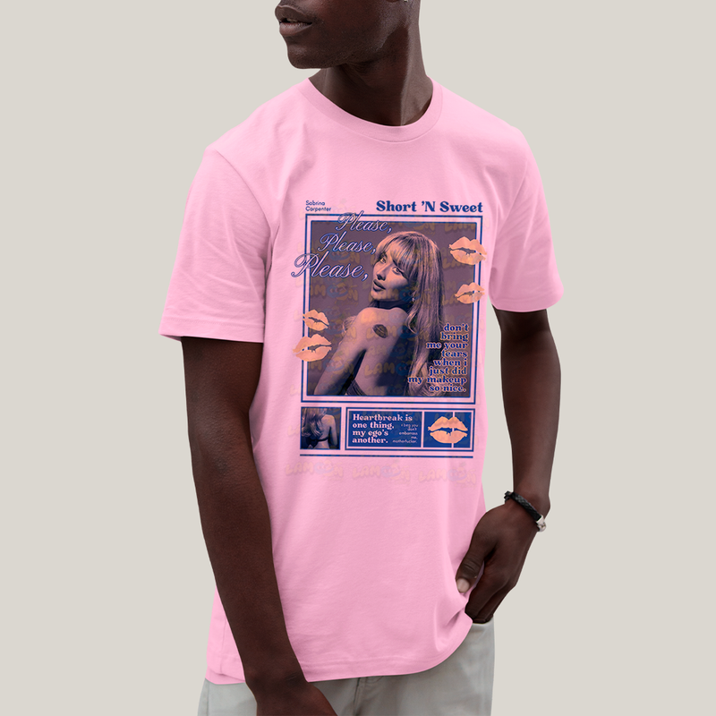 Camiseta Algodão Unissex T shirt Please Sabrina Carpenter Short Sweet