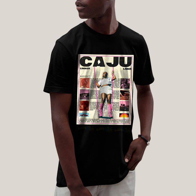 Camiseta Algodão Unissex T shirt - Cantora Liniker Caju banner