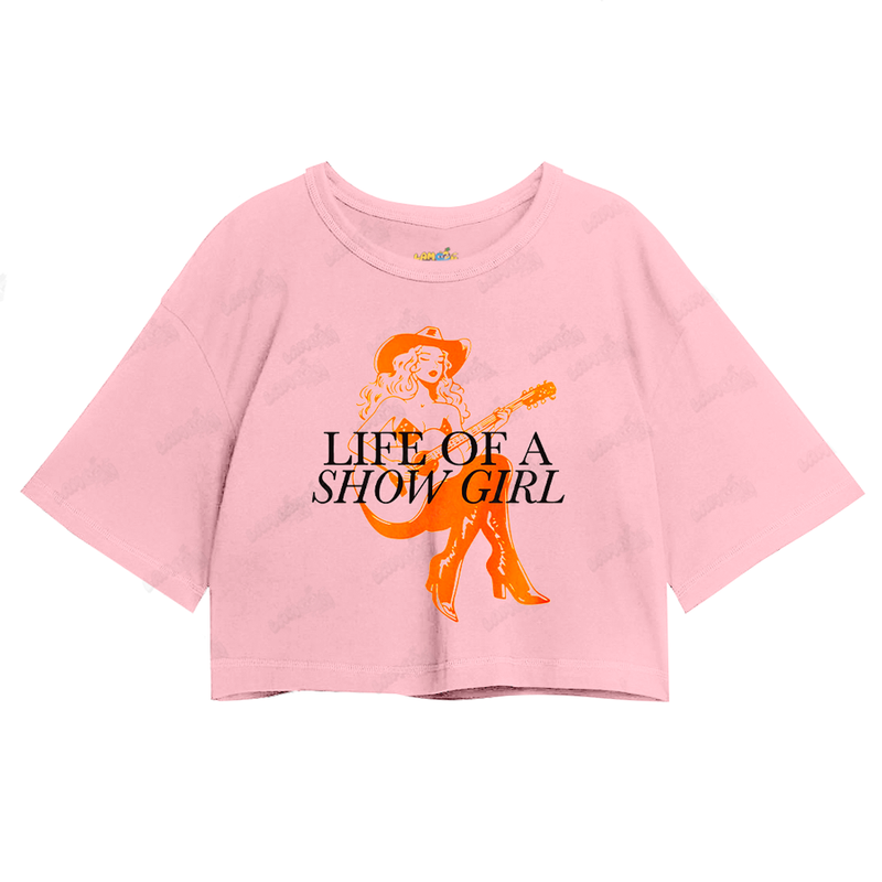 Cropped Oversized Algodão Taylor Swift Life of a Showgirl