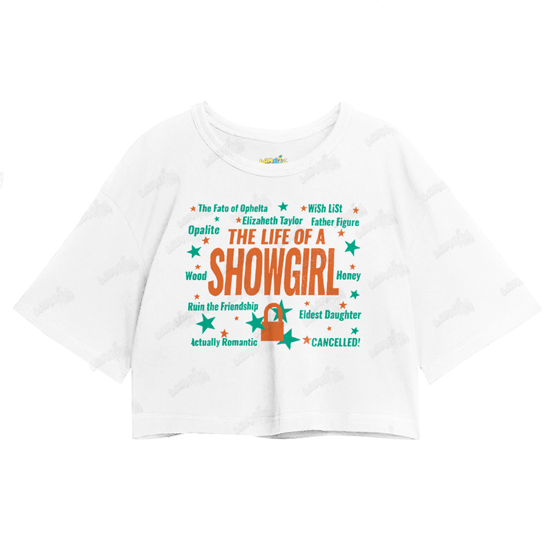 Cropped Oversized Algodão Taylor Swift The Life of a Showgirl