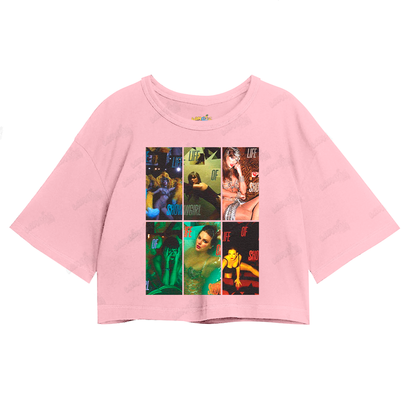 Cropped Oversized Algodão Taylor Swift Life of Showgirl