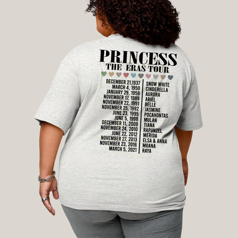 Camiseta Plus Size Algodão Unissex T shirt Lilo & Stitch Princess The Eras Tour FC