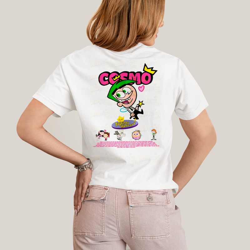 Camiseta Estampada Unissex Cosmo e Wanda BFF ou casal FC