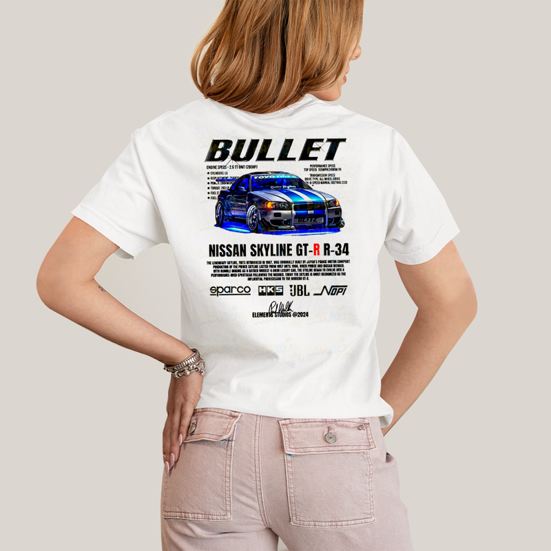 Camiseta Estampada Unissex Suki e Bullet BFF ou casal FC