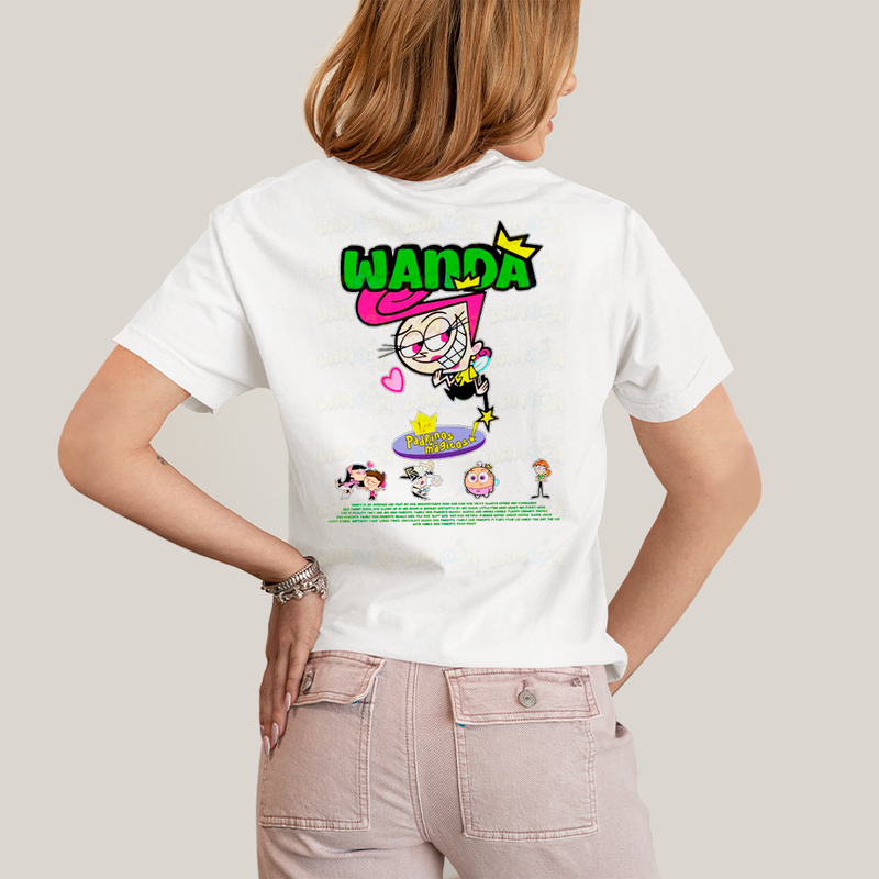 Camiseta Estampada Unissex Cosmo e Wanda BFF ou casal FC