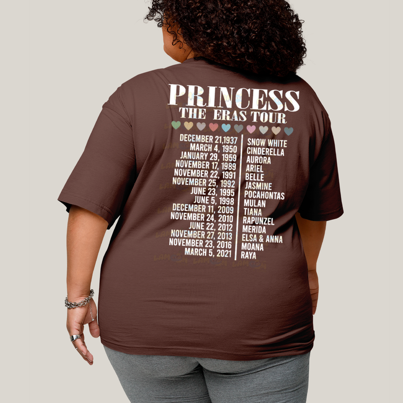 Camiseta Plus Size Algodão Unissex T shirt Lilo & Stitch Princess The Eras Tour FC