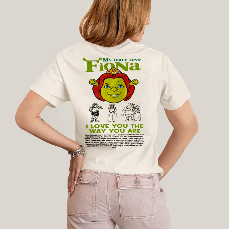 Camiseta Estampada Unissex Shrek e Fiona BFF ou casal FC