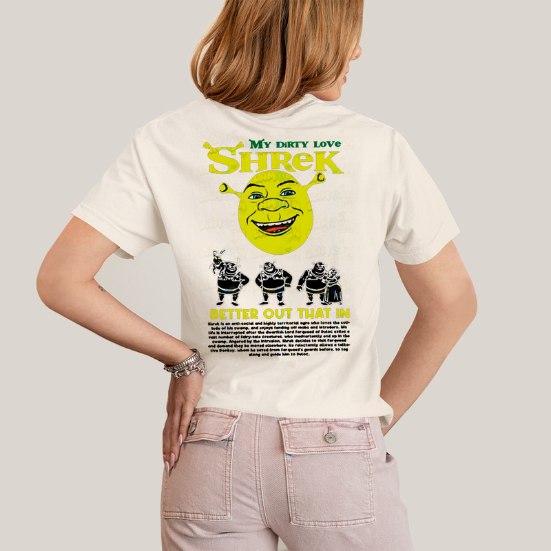 Camiseta Estampada Unissex Shrek e Fiona BFF ou casal FC