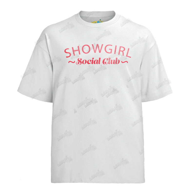 Camiseta Algodão Taylor Swift Showgirl Social Club