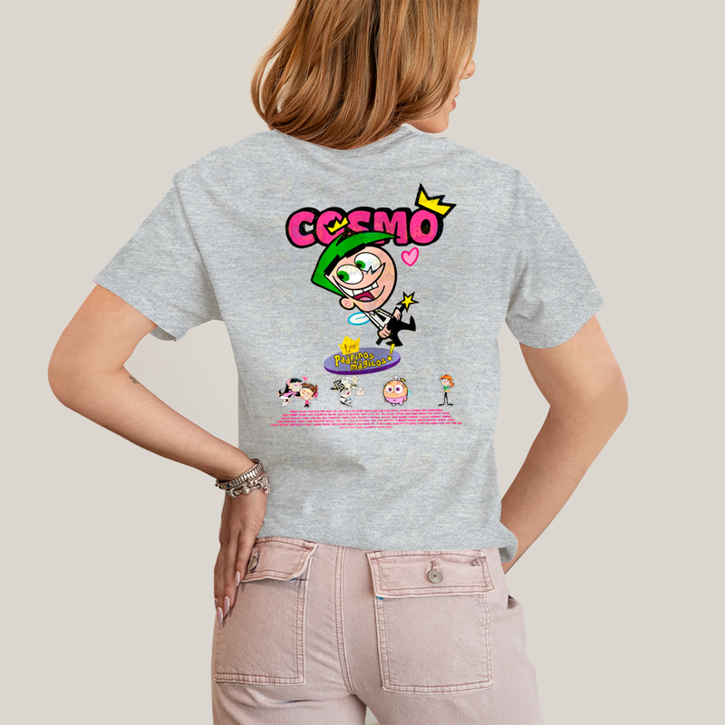 Camiseta Estampada Unissex Cosmo e Wanda BFF ou casal FC