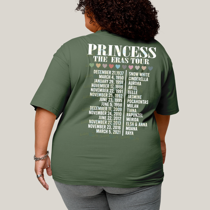 Camiseta Plus Size Algodão Unissex T shirt Lilo & Stitch Princess The Eras Tour FC