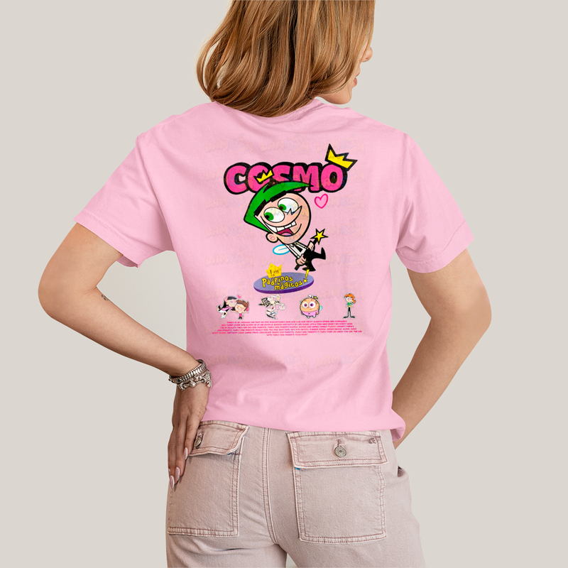 Camiseta Estampada Unissex Cosmo e Wanda BFF ou casal FC