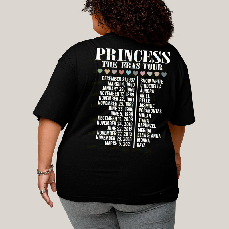 Camiseta Plus Size Algodão Unissex T shirt Lilo & Stitch Princess The Eras Tour FC