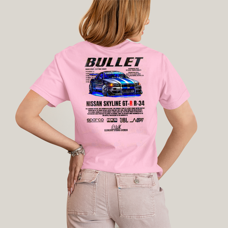 Camiseta Estampada Unissex Suki e Bullet BFF ou casal FC