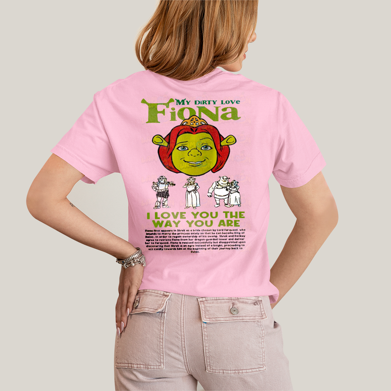 Camiseta Estampada Unissex Shrek e Fiona BFF ou casal FC