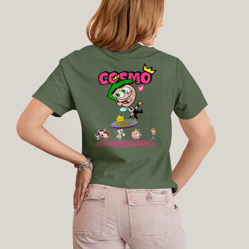 Camiseta Estampada Unissex Cosmo e Wanda BFF ou casal FC