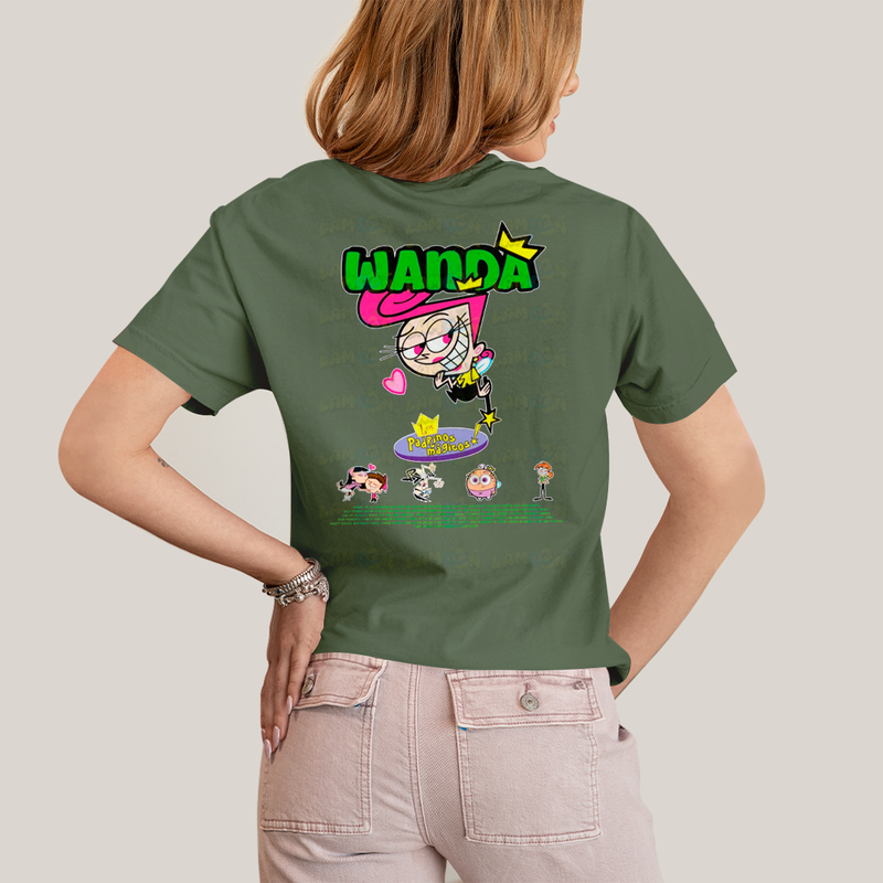 Camiseta Estampada Unissex Cosmo e Wanda BFF ou casal FC