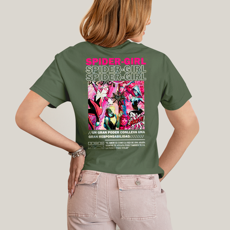 Camiseta Estampada Unissex Spider Boy e Spider Girl BFF ou casal FC
