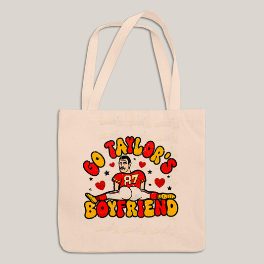 Sacola Ecobag Bolsa 38X40 Algodão-Kelce Boyfriend taylor swift