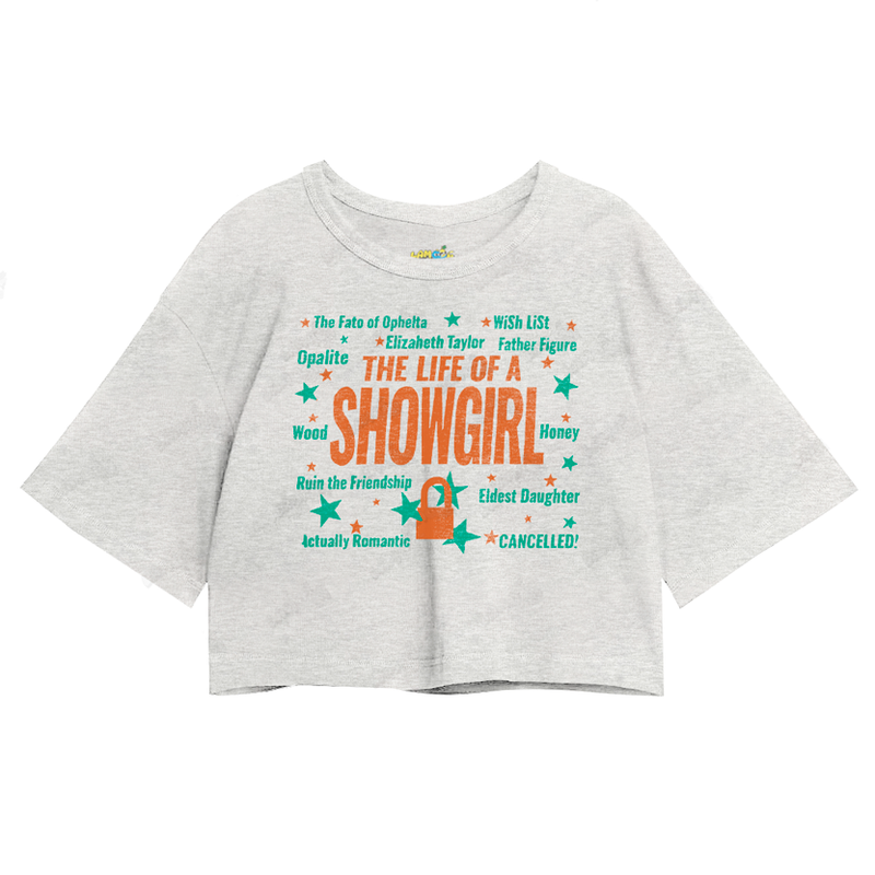 Cropped Oversized Algodão Taylor Swift The Life of a Showgirl